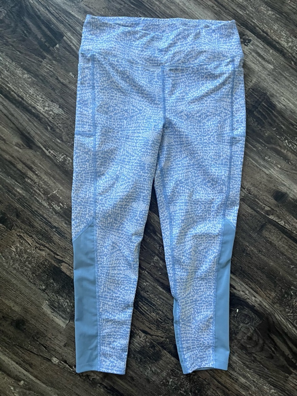 bcg Light Blue Printed Active Leggings for Kids